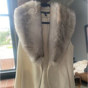 Faux Fur Cream Vest